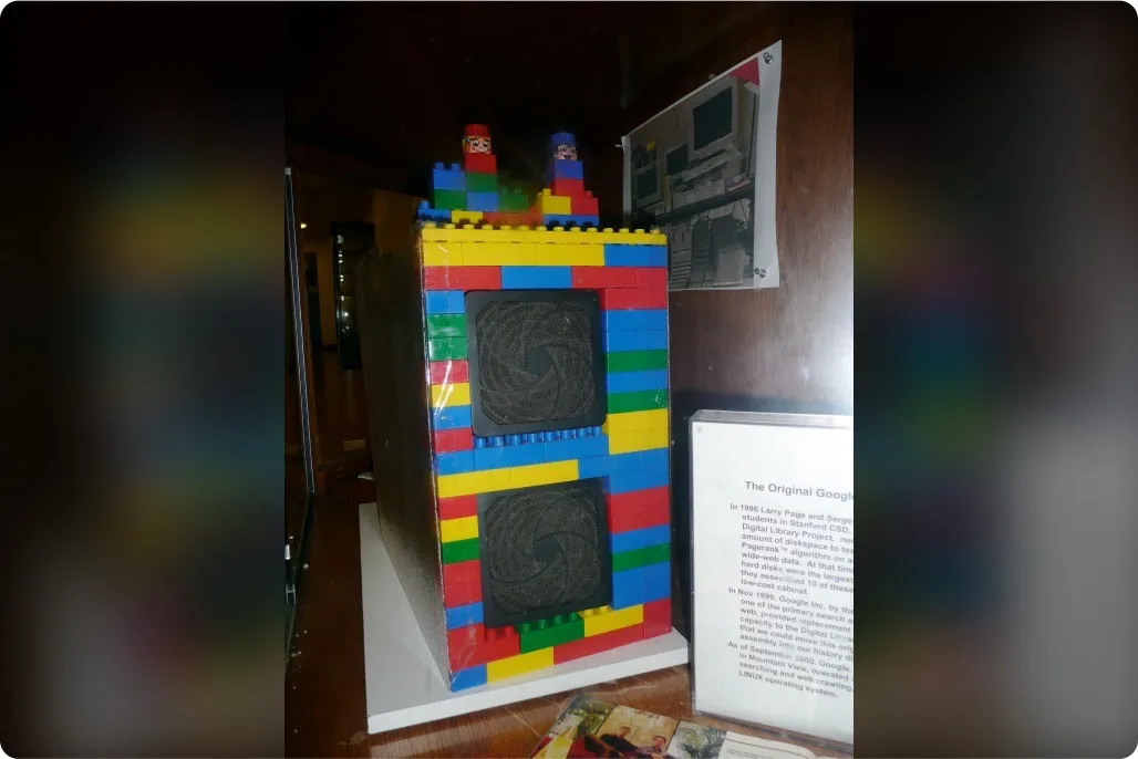 Google's first server housed in LEGO bricks